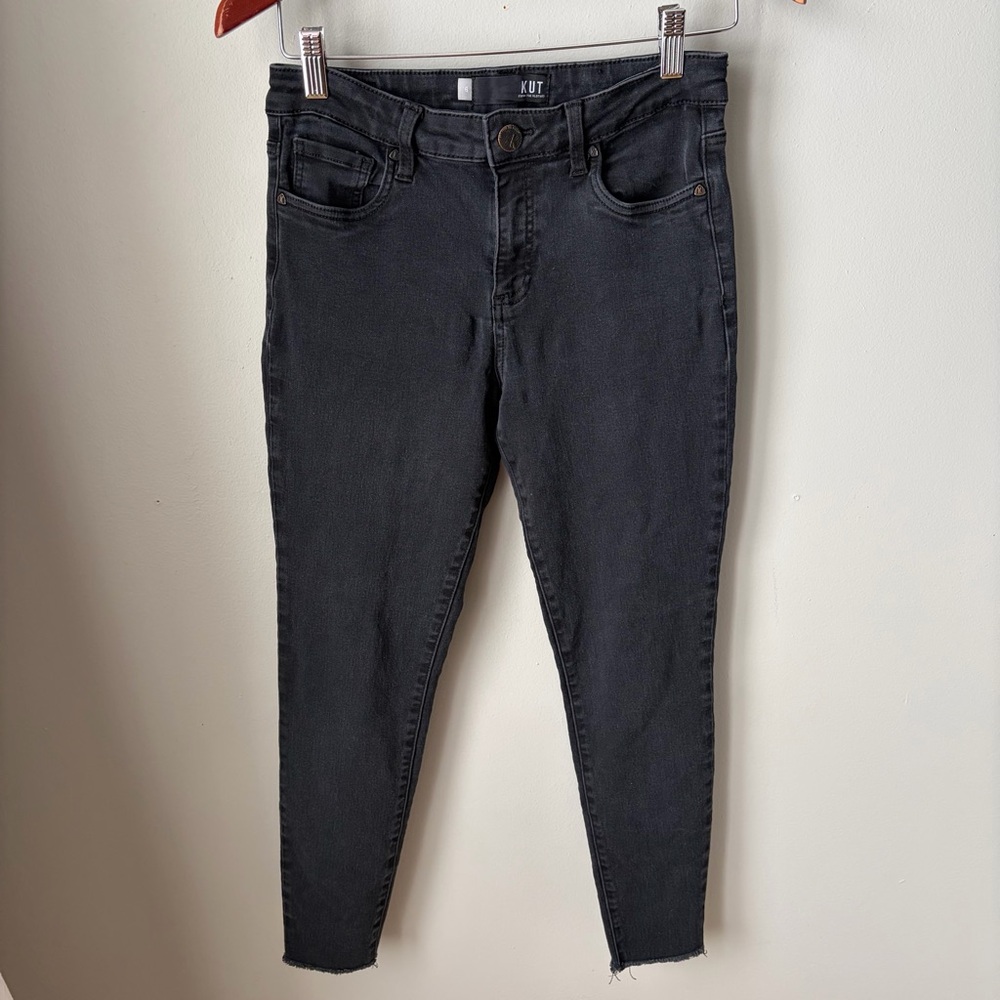Kut From The Kloth Black Skinny Jeans Women’s Size 6 Stretch- Comfort